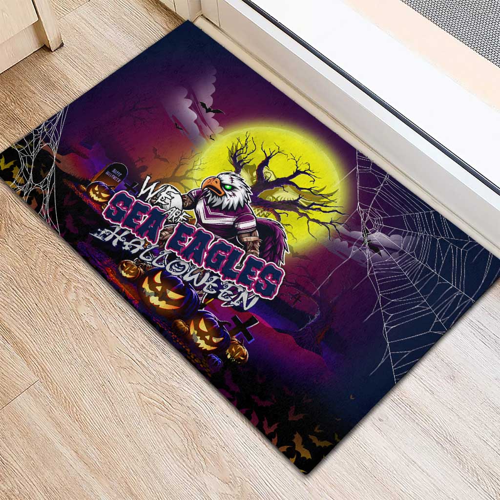 We Are Sea Eagles Halloween Rubber Doormat Pumpkin Scary Spooky Season - Aussie Hoodie