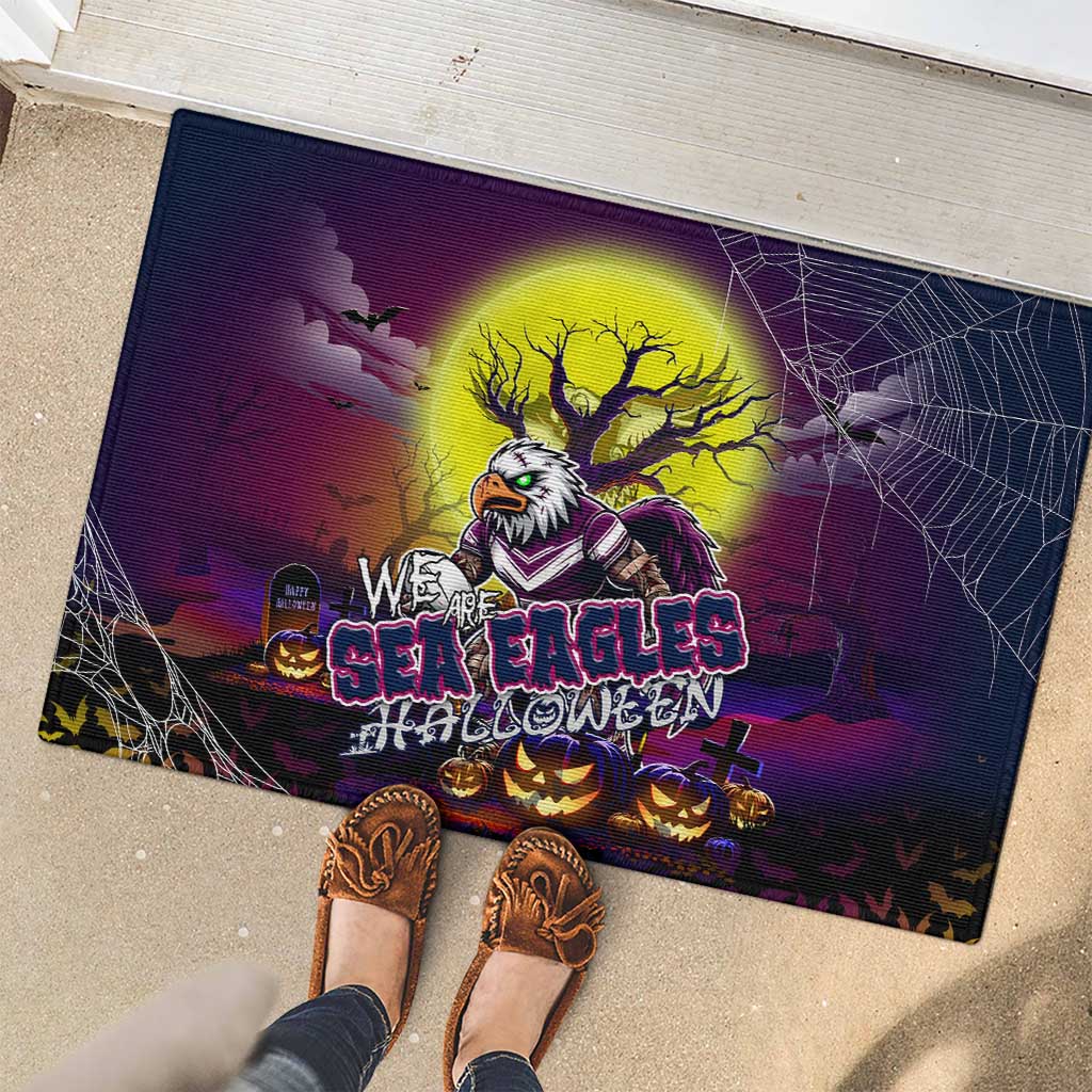 We Are Sea Eagles Halloween Rubber Doormat Pumpkin Scary Spooky Season - Aussie Hoodie