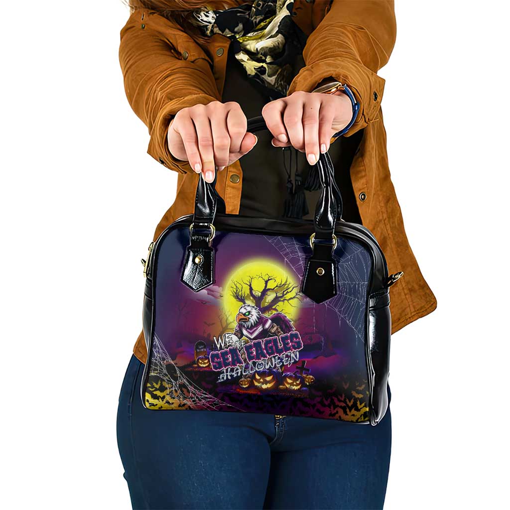 We Are Sea Eagles Halloween Shoulder Handbag Pumpkin Scary Spooky Season - Aussie Hoodie