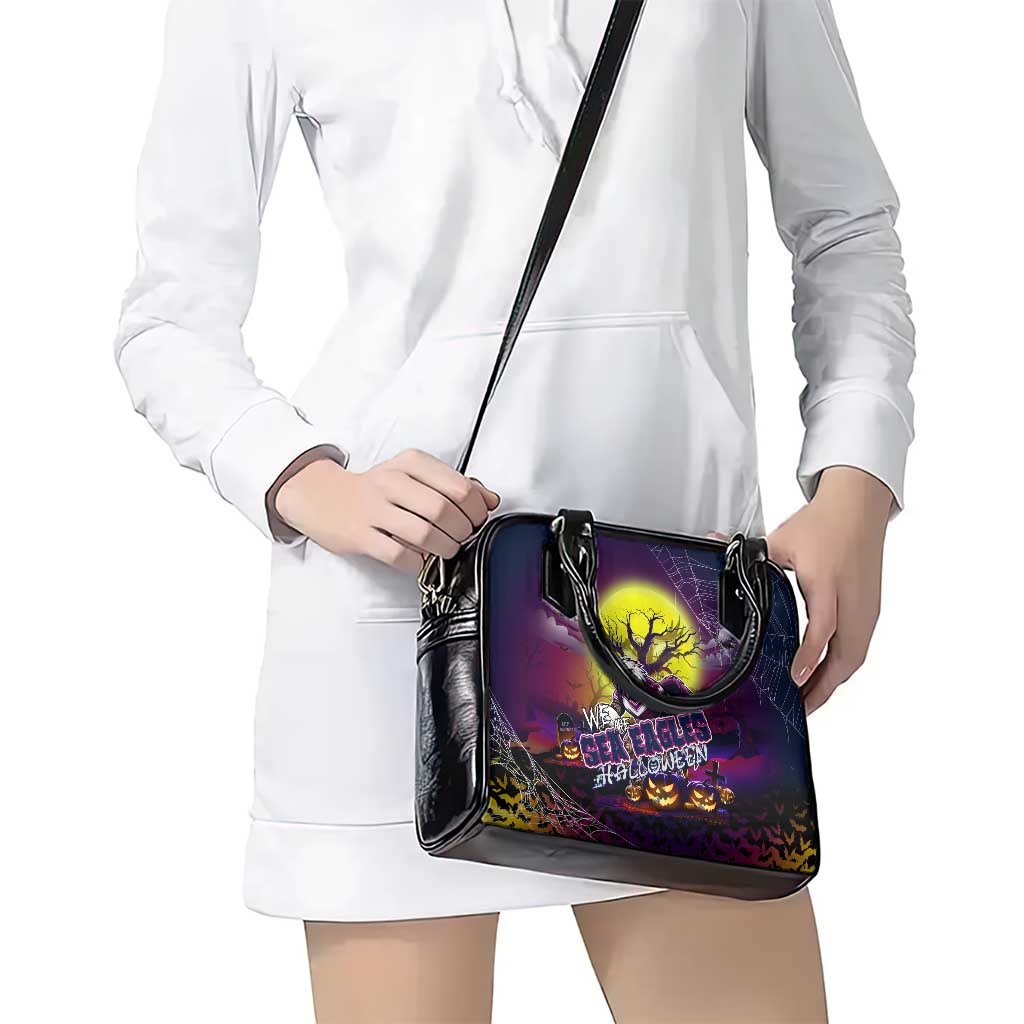 We Are Sea Eagles Halloween Shoulder Handbag Pumpkin Scary Spooky Season - Aussie Hoodie