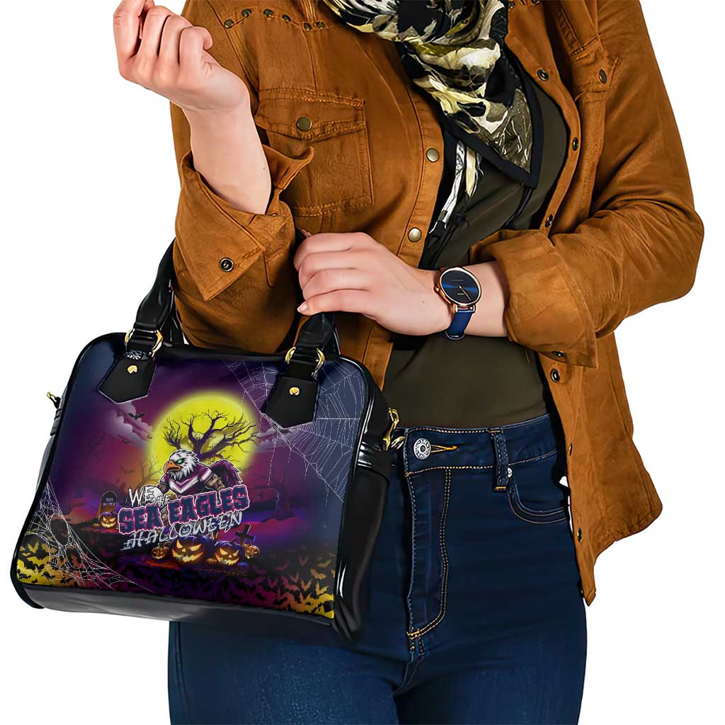 We Are Sea Eagles Halloween Shoulder Handbag Pumpkin Scary Spooky Season - Aussie Hoodie