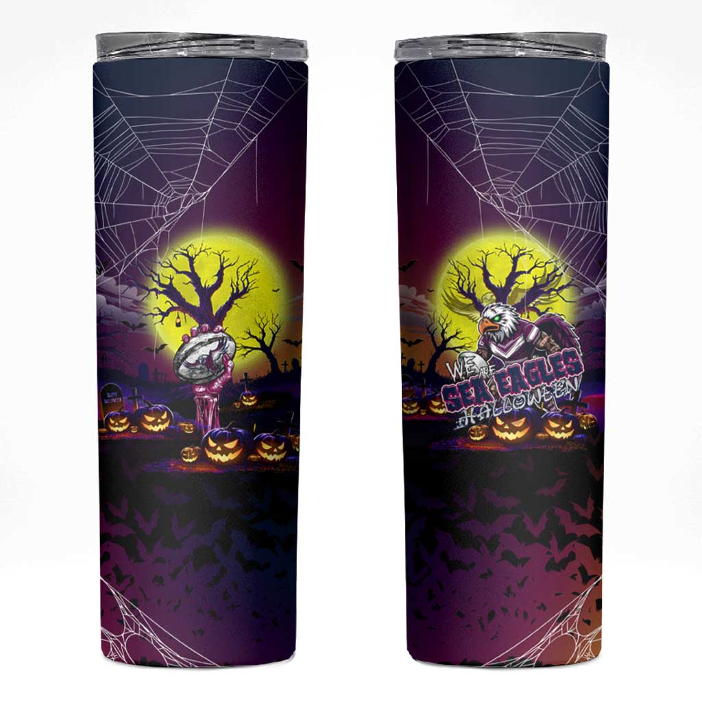 We Are Sea Eagles Halloween Skinny Tumbler Pumpkin Scary Spooky Season - Aussie Hoodie