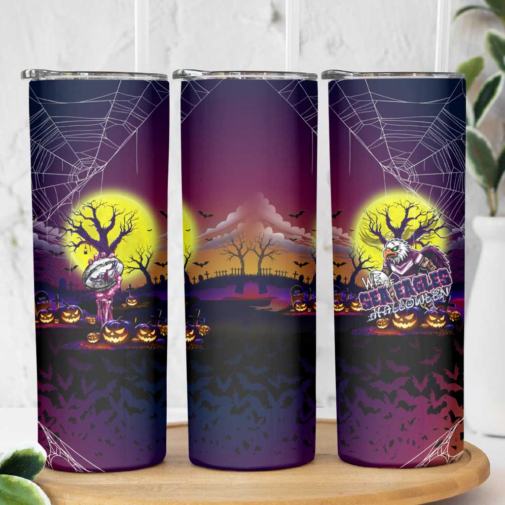 We Are Sea Eagles Halloween Skinny Tumbler Pumpkin Scary Spooky Season - Aussie Hoodie