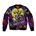 We Are Sea Eagles Halloween Sleeve Zip Bomber Jacket Pumpkin Scary Spooky Season - Aussie Hoodie