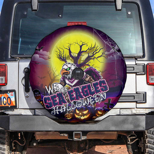 We Are Sea Eagles Halloween Spare Tire Cover Pumpkin Scary Spooky Season - Aussie Hoodie