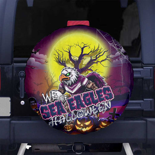 We Are Sea Eagles Halloween Spare Tire Cover Pumpkin Scary Spooky Season - Aussie Hoodie