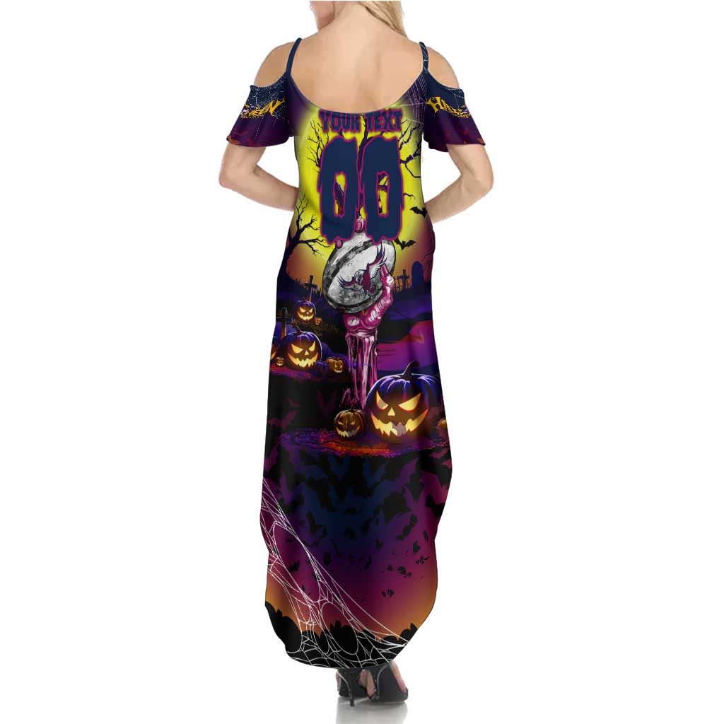 We Are Sea Eagles Halloween Summer Maxi Dress Pumpkin Scary Spooky Season - Aussie Hoodie