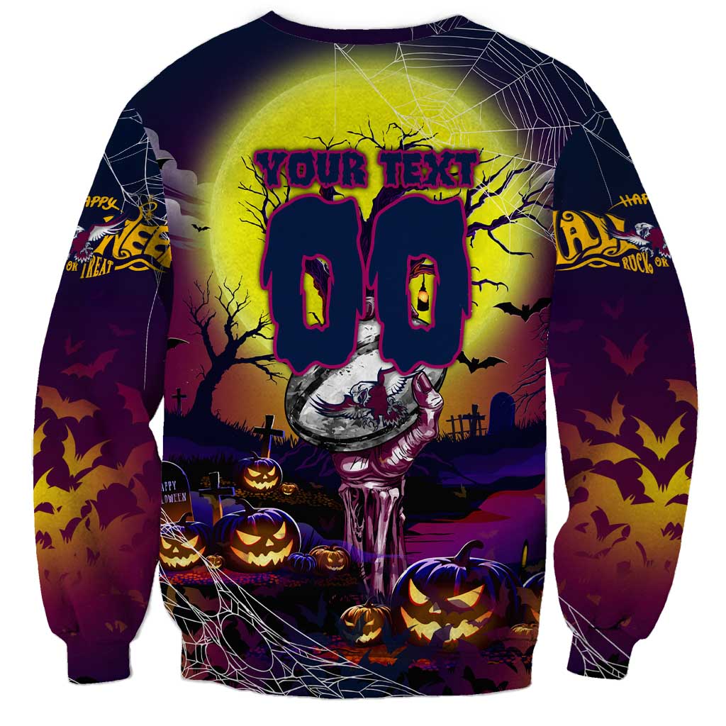 We Are Sea Eagles Halloween Sweatshirt Pumpkin Scary Spooky Season - Aussie Hoodie
