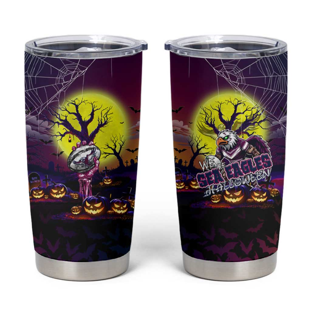 We Are Sea Eagles Halloween Tumbler Cup Pumpkin Scary Spooky Season - Aussie Hoodie