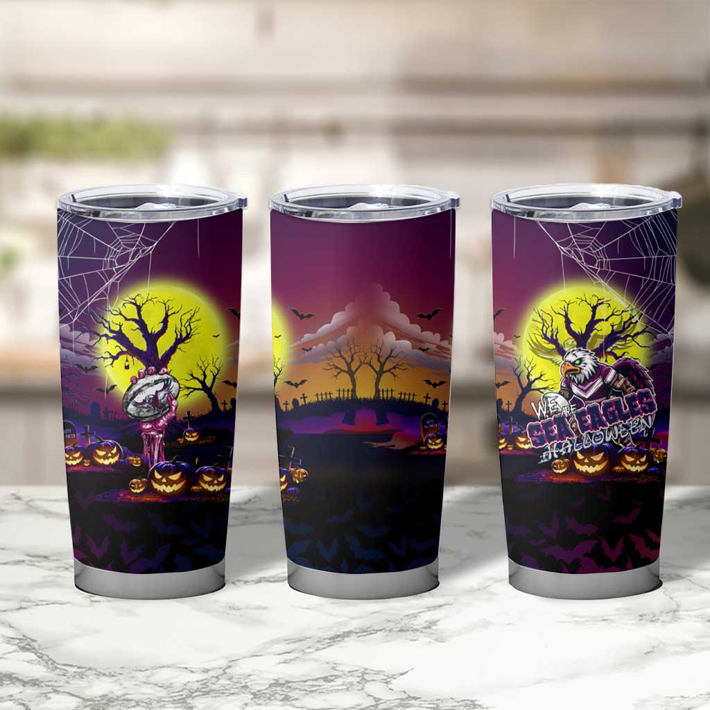 We Are Sea Eagles Halloween Tumbler Cup Pumpkin Scary Spooky Season - Aussie Hoodie