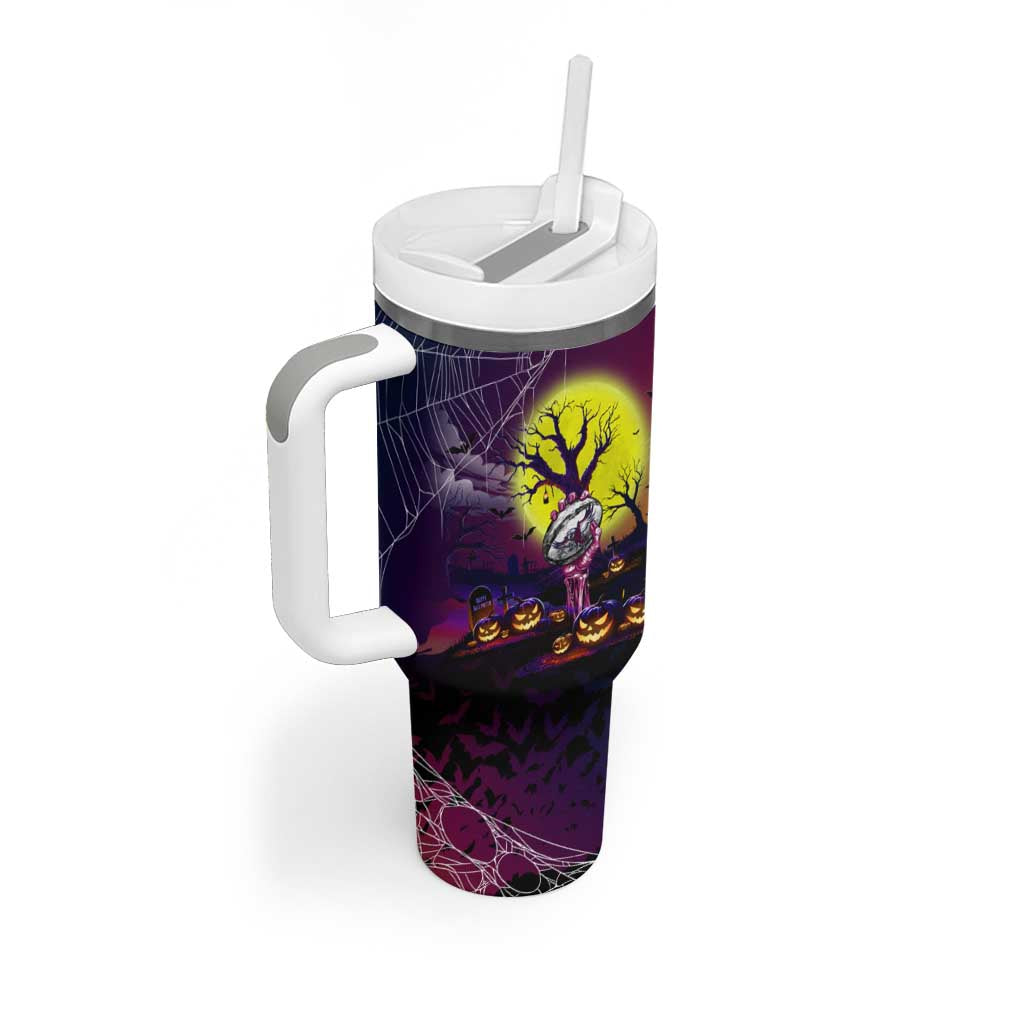 We Are Sea Eagles Halloween Tumbler With Handle Pumpkin Scary Spooky Season - Aussie Hoodie