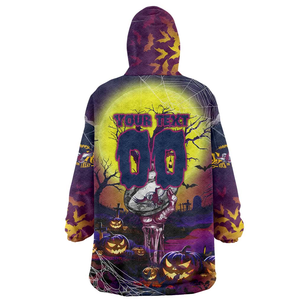 We Are Sea Eagles Halloween Wearable Blanket Hoodie Pumpkin Scary Spooky Season - Aussie Hoodie