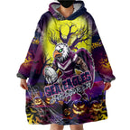 We Are Sea Eagles Halloween Wearable Blanket Hoodie Pumpkin Scary Spooky Season - Aussie Hoodie