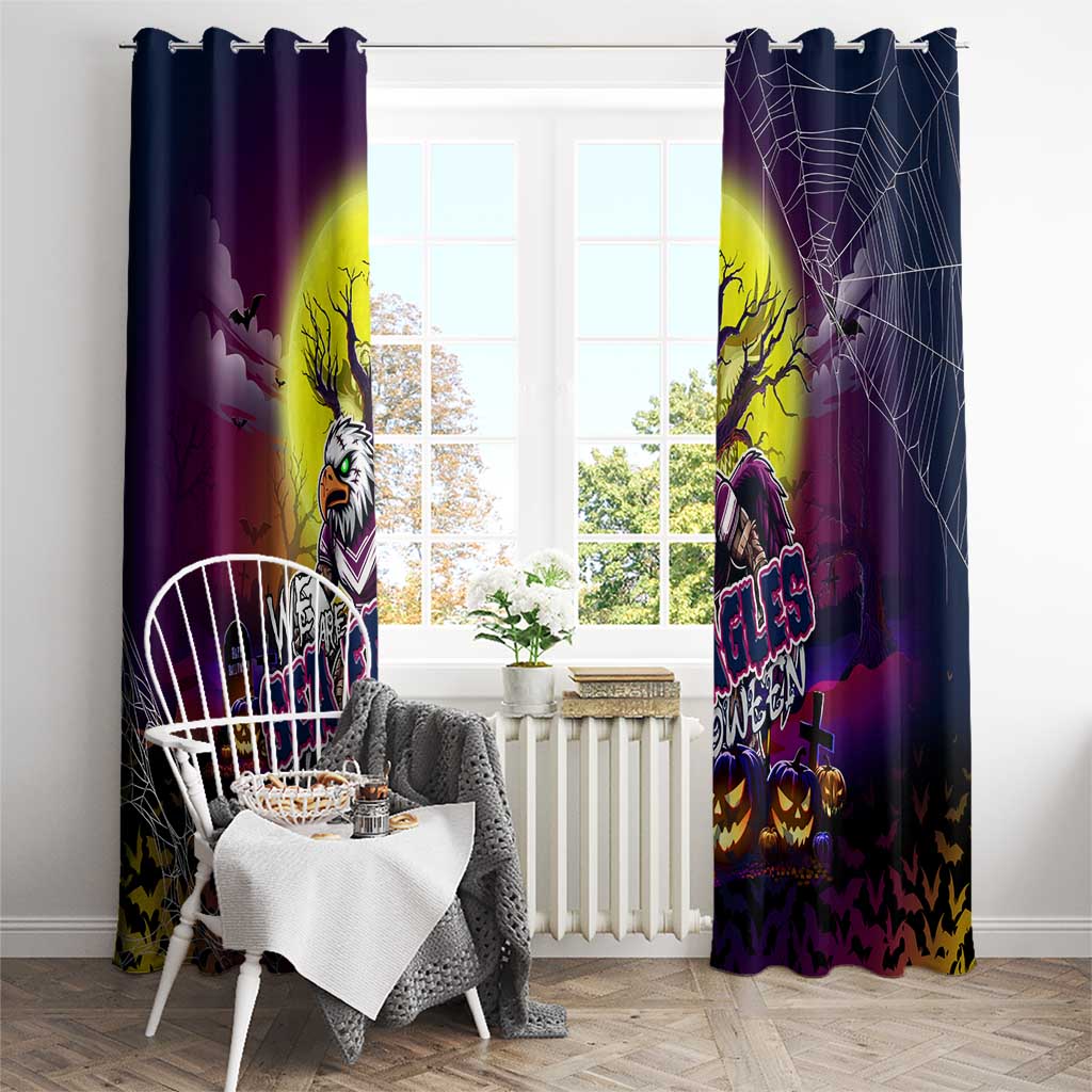 We Are Sea Eagles Halloween Window Curtain Pumpkin Scary Spooky Season - Aussie Hoodie