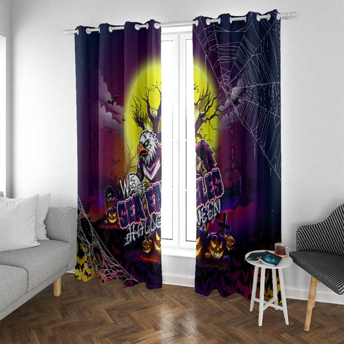 We Are Sea Eagles Halloween Window Curtain Pumpkin Scary Spooky Season - Aussie Hoodie