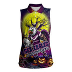 We Are Sea Eagles Halloween Women Sleeveless Polo Shirt Pumpkin Scary Spooky Season - Aussie Hoodie