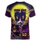We Are Sea Eagles Halloween Women V-Neck T-Shirt Pumpkin Scary Spooky Season - Aussie Hoodie