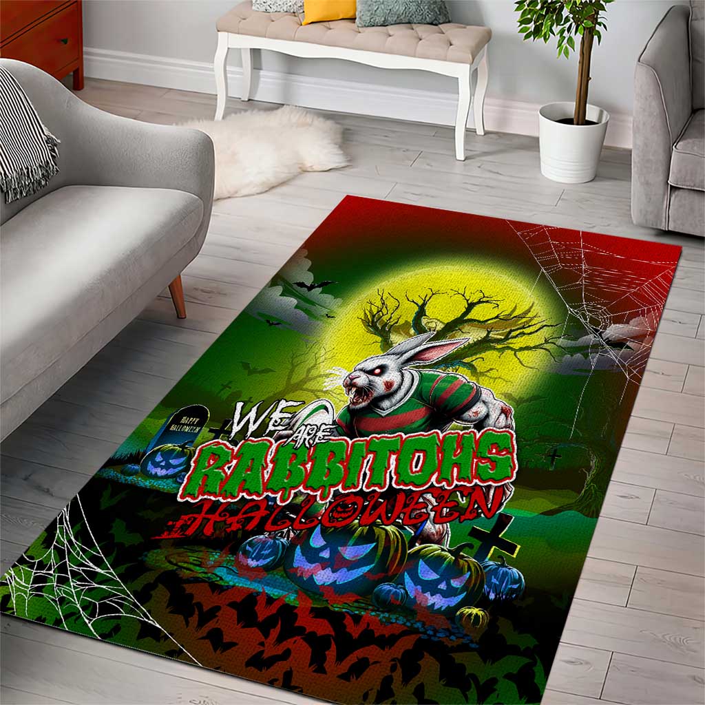 We Are Rabbitohs Halloween Area Rug Pumpkin Scary Spooky Season - Aussie Hoodie