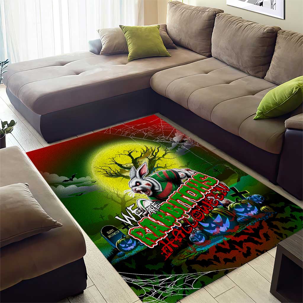 We Are Rabbitohs Halloween Area Rug Pumpkin Scary Spooky Season - Aussie Hoodie