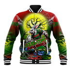 We Are Rabbitohs Halloween Baseball Jacket Pumpkin Scary Spooky Season - Aussie Hoodie