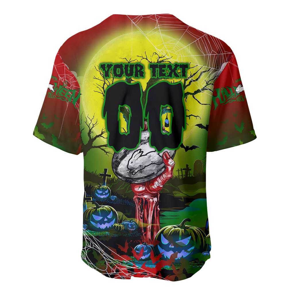We Are Rabbitohs Halloween Baseball Jersey Pumpkin Scary Spooky Season - Aussie Hoodie