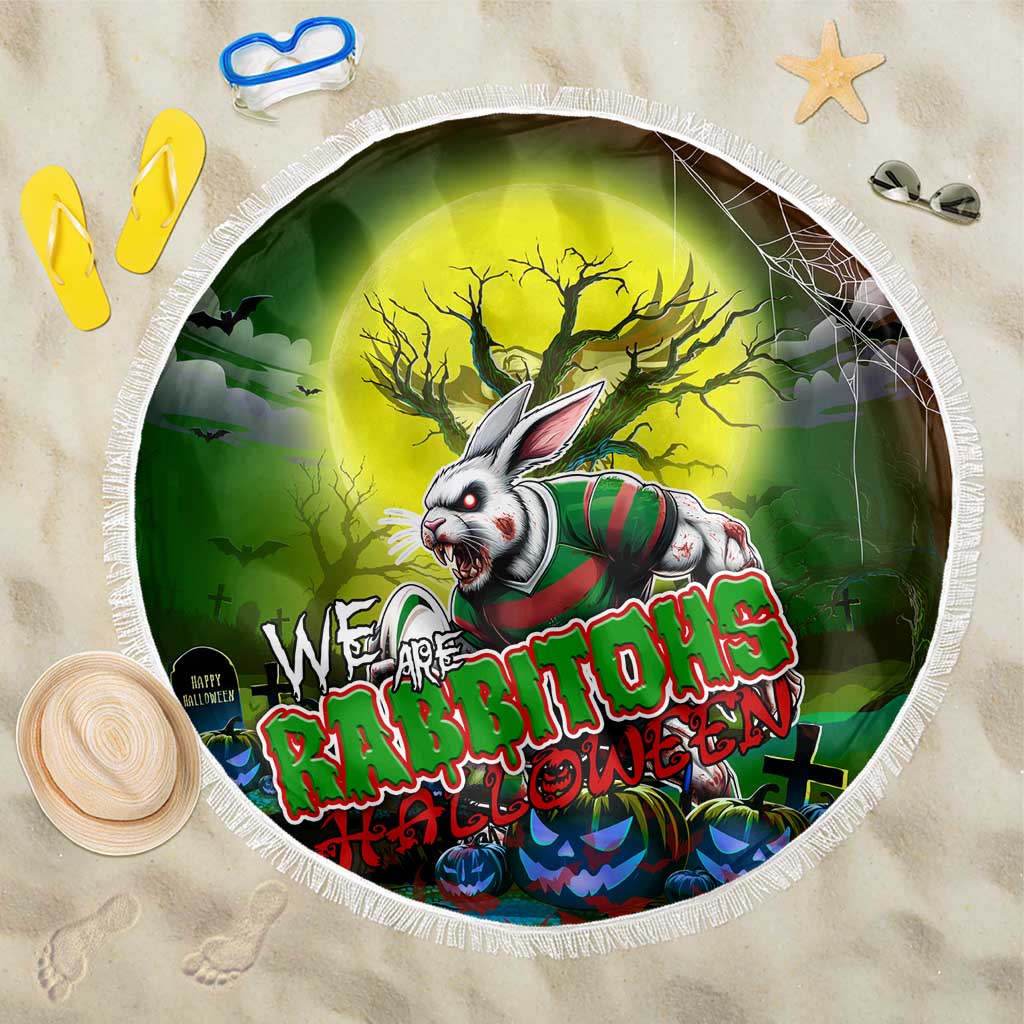 We Are Rabbitohs Halloween Beach Blanket Pumpkin Scary Spooky Season - Aussie Hoodie