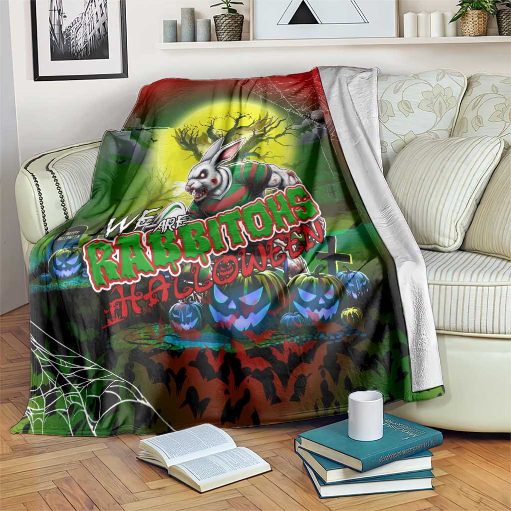 We Are Rabbitohs Halloween Blanket Pumpkin Scary Spooky Season - Aussie Hoodie