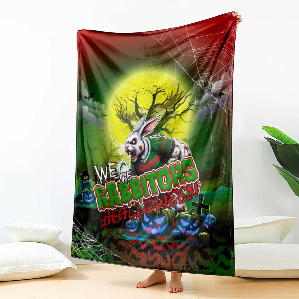 We Are Rabbitohs Halloween Blanket Pumpkin Scary Spooky Season - Aussie Hoodie