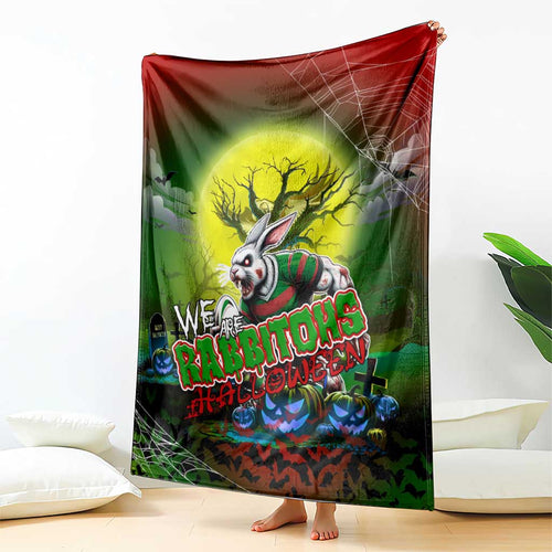 We Are Rabbitohs Halloween Blanket Pumpkin Scary Spooky Season - Aussie Hoodie
