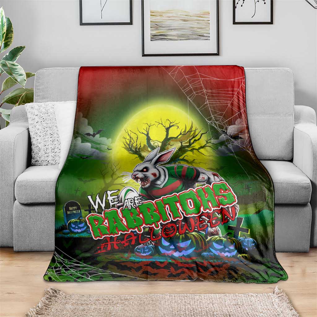 We Are Rabbitohs Halloween Blanket Pumpkin Scary Spooky Season - Aussie Hoodie