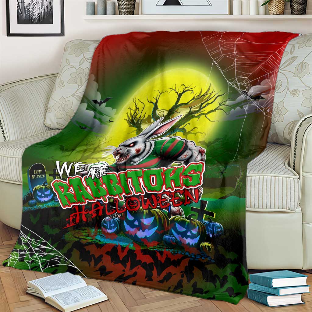We Are Rabbitohs Halloween Blanket Pumpkin Scary Spooky Season - Aussie Hoodie