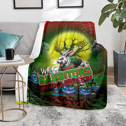 We Are Rabbitohs Halloween Blanket Pumpkin Scary Spooky Season - Aussie Hoodie