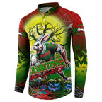 We Are Rabbitohs Halloween Button Sweatshirt Pumpkin Scary Spooky Season - Aussie Hoodie