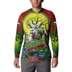 We Are Rabbitohs Halloween Button Sweatshirt Pumpkin Scary Spooky Season - Aussie Hoodie