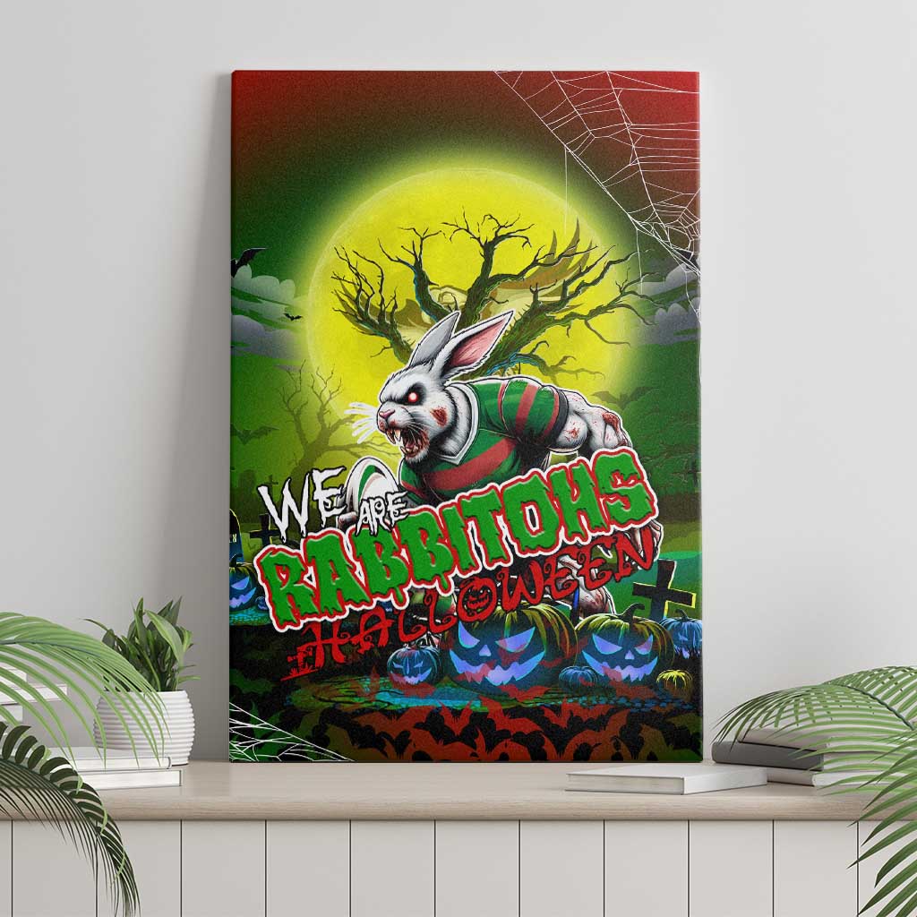 We Are Rabbitohs Halloween Canvas Wall Art Pumpkin Scary Spooky Season - Aussie Hoodie