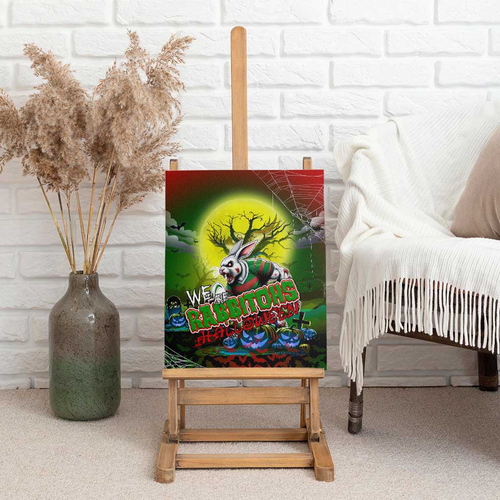 We Are Rabbitohs Halloween Canvas Wall Art Pumpkin Scary Spooky Season - Aussie Hoodie
