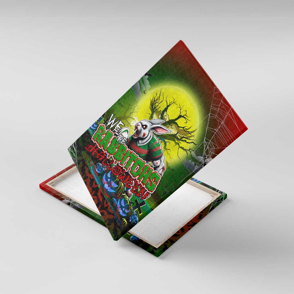 We Are Rabbitohs Halloween Canvas Wall Art Pumpkin Scary Spooky Season - Aussie Hoodie