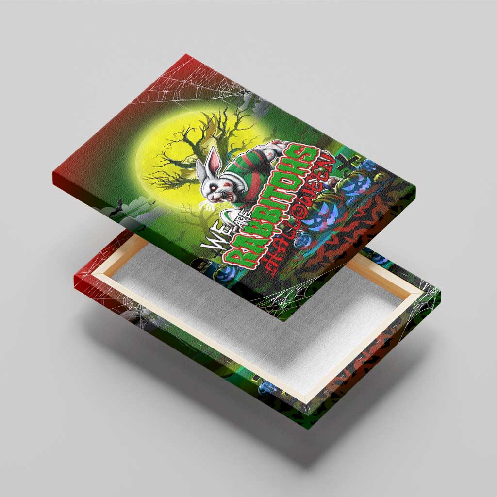 We Are Rabbitohs Halloween Canvas Wall Art Pumpkin Scary Spooky Season - Aussie Hoodie