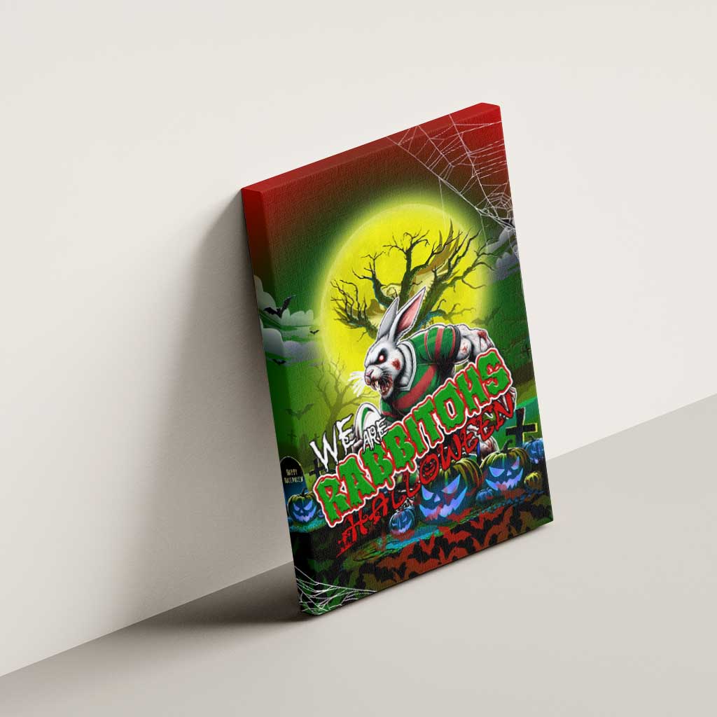 We Are Rabbitohs Halloween Canvas Wall Art Pumpkin Scary Spooky Season - Aussie Hoodie