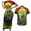 We Are Rabbitohs Halloween Couples Matching Short Sleeve Bodycon Dress and Hawaiian Shirt Pumpkin Scary Spooky Season - Aussie Hoodie