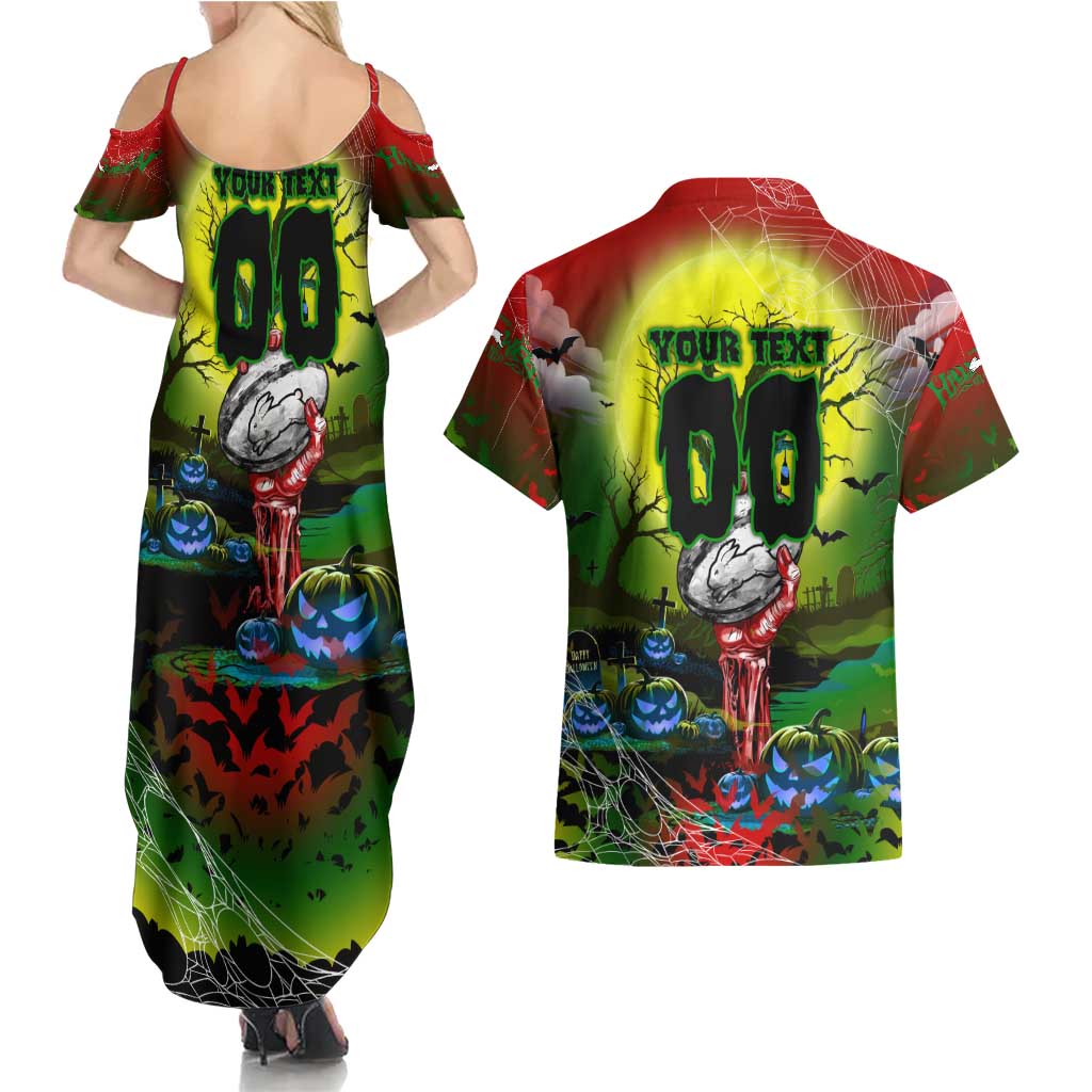 We Are Rabbitohs Halloween Couples Matching Summer Maxi Dress and Hawaiian Shirt Pumpkin Scary Spooky Season - Aussie Hoodie