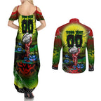 We Are Rabbitohs Halloween Couples Matching Summer Maxi Dress and Long Sleeve Button Shirt Pumpkin Scary Spooky Season - Aussie Hoodie