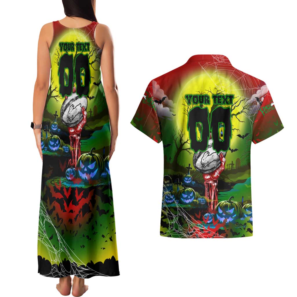 We Are Rabbitohs Halloween Couples Matching Tank Maxi Dress and Hawaiian Shirt Pumpkin Scary Spooky Season - Aussie Hoodie