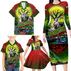 We Are Rabbitohs Halloween Family Matching Long Sleeve Bodycon Dress and Hawaiian Shirt Pumpkin Scary Spooky Season - Aussie Hoodie