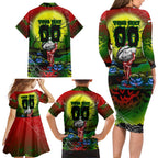 We Are Rabbitohs Halloween Family Matching Long Sleeve Bodycon Dress and Hawaiian Shirt Pumpkin Scary Spooky Season - Aussie Hoodie