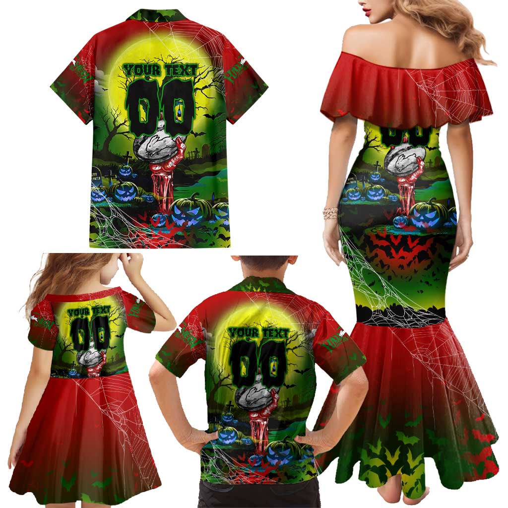 We Are Rabbitohs Halloween Family Matching Mermaid Dress and Hawaiian Shirt Pumpkin Scary Spooky Season - Aussie Hoodie