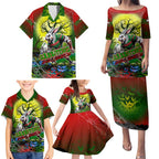 We Are Rabbitohs Halloween Family Matching Puletasi and Hawaiian Shirt Pumpkin Scary Spooky Season - Aussie Hoodie