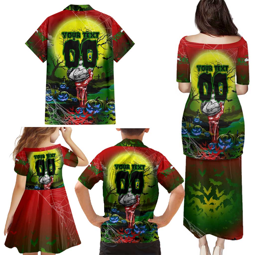 We Are Rabbitohs Halloween Family Matching Puletasi and Hawaiian Shirt Pumpkin Scary Spooky Season - Aussie Hoodie