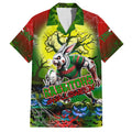 We Are Rabbitohs Halloween Family Matching Short Sleeve Bodycon Dress and Hawaiian Shirt Pumpkin Scary Spooky Season - Aussie Hoodie
