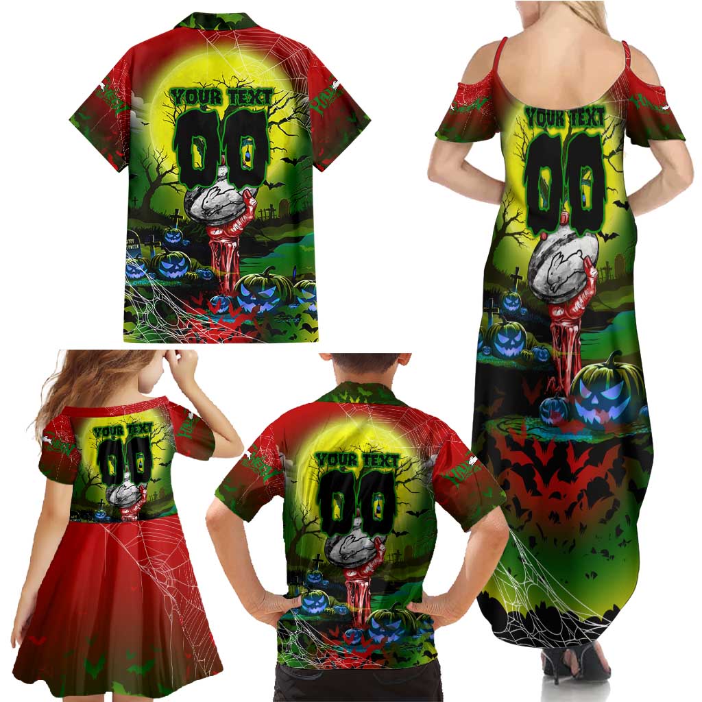 We Are Rabbitohs Halloween Family Matching Summer Maxi Dress and Hawaiian Shirt Pumpkin Scary Spooky Season - Aussie Hoodie